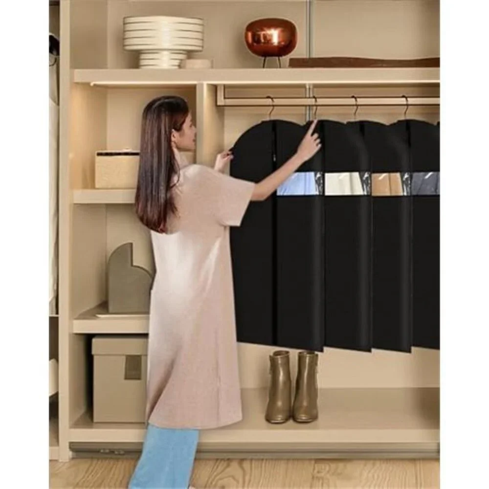 Garment Bags 24x43 Inch 9 Pack Suit Covers Hanging Clothes Jackets Travel Storag